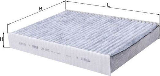 Салонный фильтр Mahle. Артикул LAK 1173