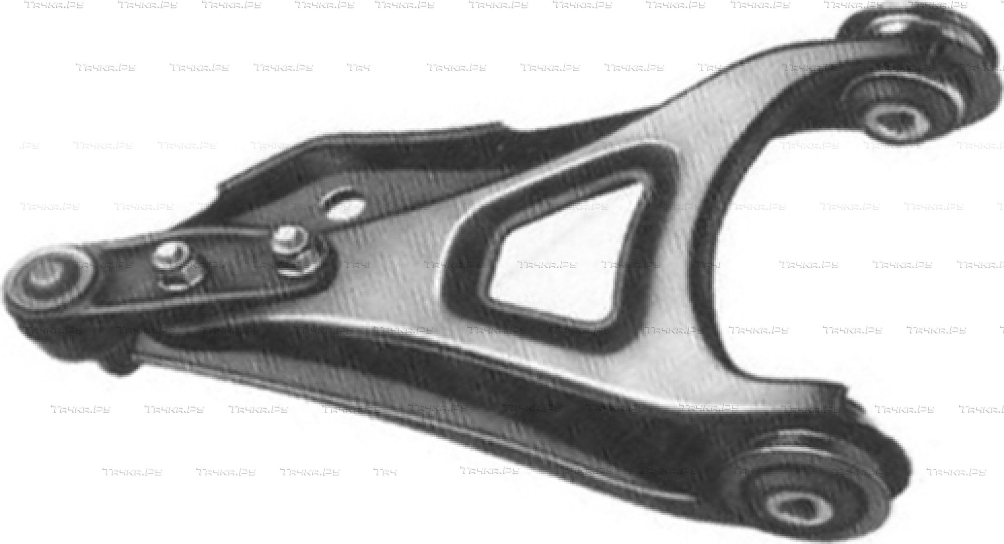 Поперечный рычаг передней подвески CTR левый нижний для Nissan Kubistar X76 2003-2026. Артикул CQ0663L