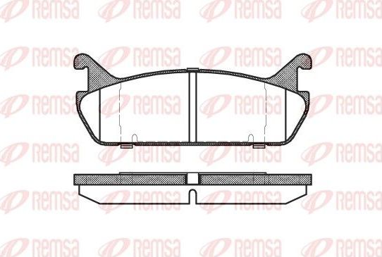 Тормозные колодки Remsa. Артикул 0329.00