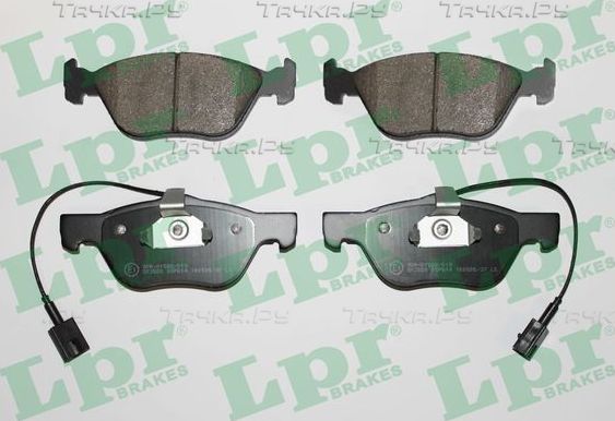 Тормозные колодки LPR передние для Lancia Dedra 1990-1999. Артикул 05P614