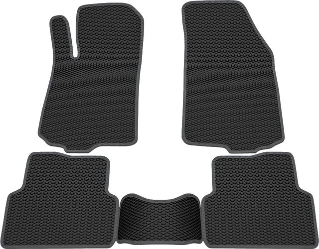 Коврики Rezkon EVA для салона Chevrolet Cobalt 2012-2015 Серый кант. Артикул 9012015102