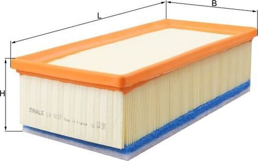 Воздушный фильтр Mahle-Knecht. Артикул LX 1837