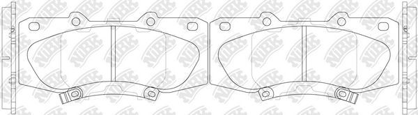 Тормозные колодки NiBK. Артикул PN0548