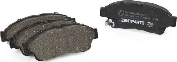 Тормозные колодки Zentparts. Артикул Z07286