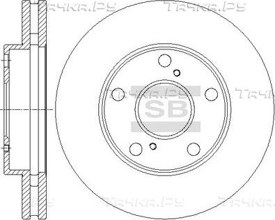 Тормозной диск Sangsin Hi-Q передний для Toyota Scepter 1992-1996. Артикул SD4031