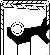 Сальник ступицы Corteco (NBR (бутадиен-нитрильный каучук)). Артикул 19015061B