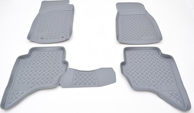 Коврики Норпласт для салона Mazda ВТ-50 I 2007-2011. СЕРЫЕ. Артикул NPL-Po-55-50Grey