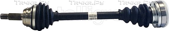 Полуось (привод в сборе, приводной вал) Metelli передняя левая для Volkswagen Polo III 1995-2002. Артикул 17-0002
