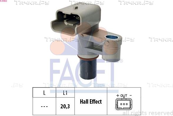 Датчик положения распредвала Facet Made in Italy - OE Equivalent для Peugeot Expert I 2000-2006. Артикул 9.0462