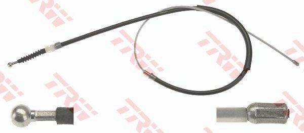 Трос ручника (тросик ручного тормоза) TRW. Артикул GCH385