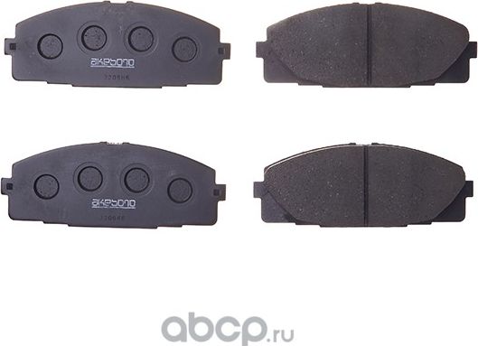 AN-707K КОЛОДКИ ТОРМОЗНЫЕ HIACE TRH2##, KDH20# 04- F (Akebono). Артикул AN707K