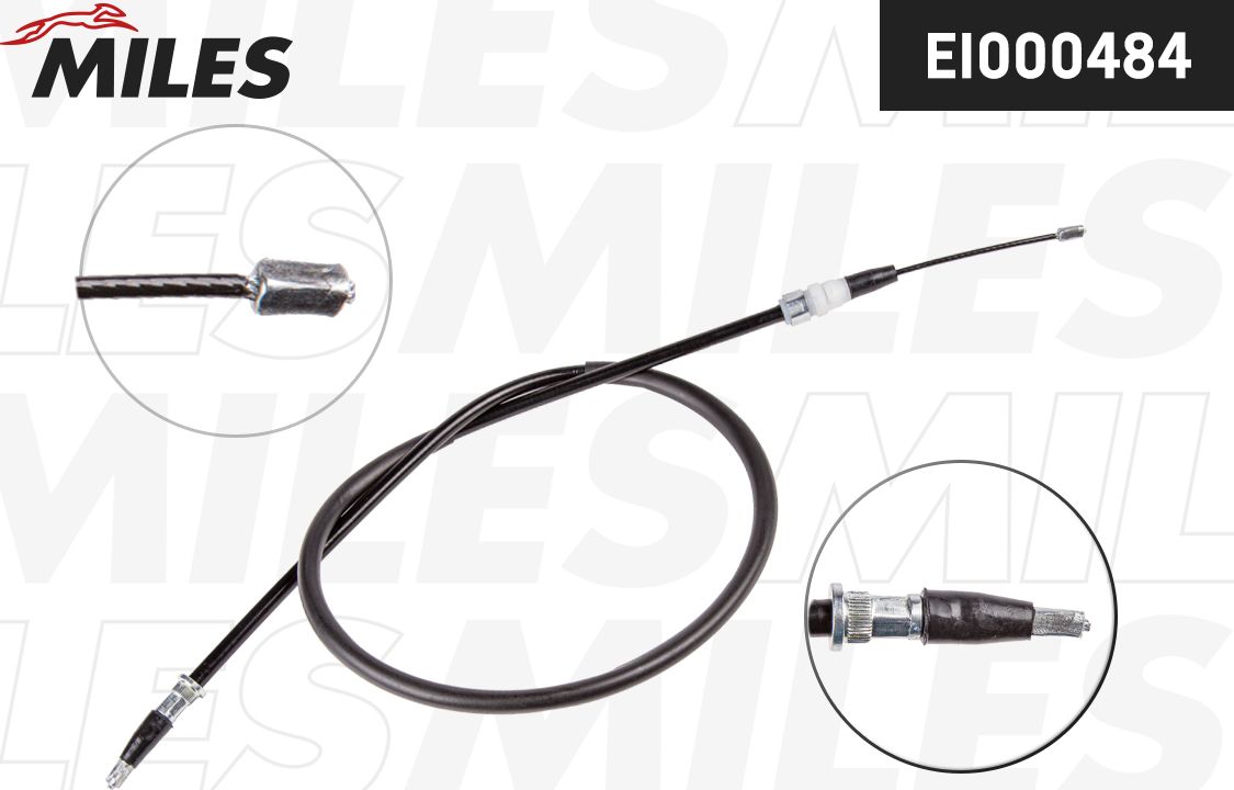 Трос ручника (тросик ручного тормоза) Miles. Артикул EI000484