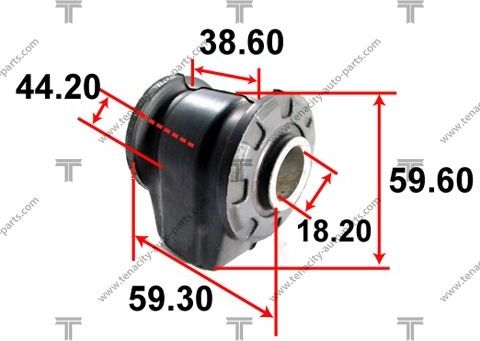 Сайлентблок переднего рычага подвески Tenacity. Артикул AAMTO1005