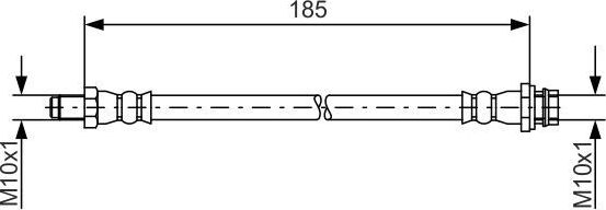 Тормозной шланг Bosch. Артикул 1 987 481 564