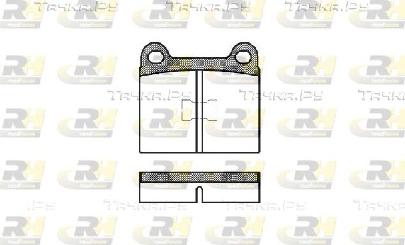 Тормозные колодки RoadHouse передние для Volkswagen Scirocco II 1980-1981. Артикул 2017.20