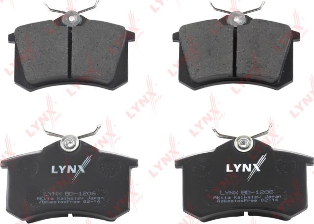 Тормозные колодки LYNXauto. Артикул BD-1206