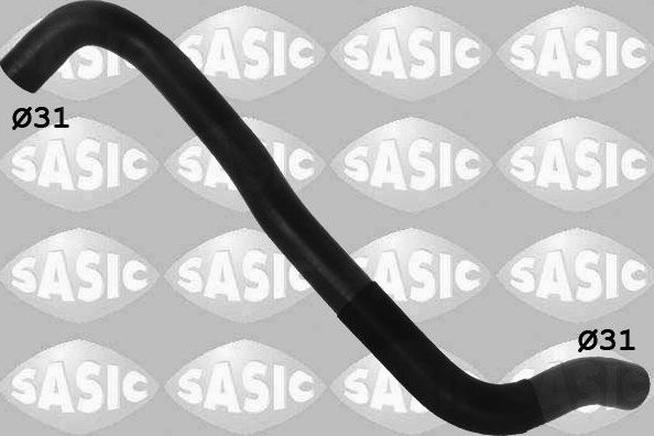 Патрубок радиатора (системы охлаждения) Sasic верхний для Dacia Duster I 2010-2018. Артикул 3404146