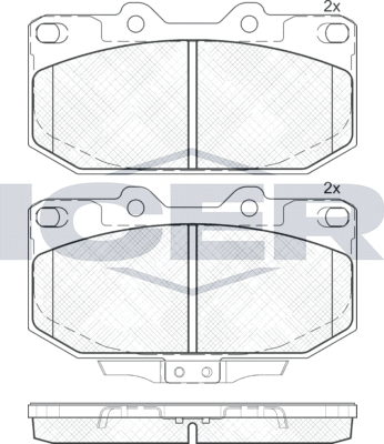 Тормозные колодки Icer. Артикул 181755