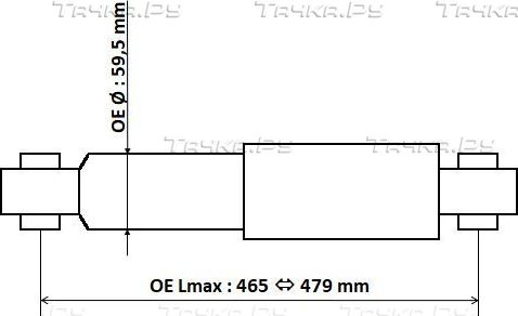 Амортизатор KYB (Каяба) Excel-G задний для Citroen Jumper II 2006-2026. Артикул 3450023