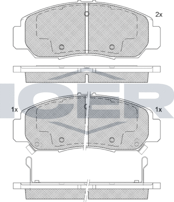 Тормозные колодки Icer. Артикул 181543