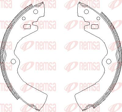 Тормозные колодки Remsa. Артикул 4127.00