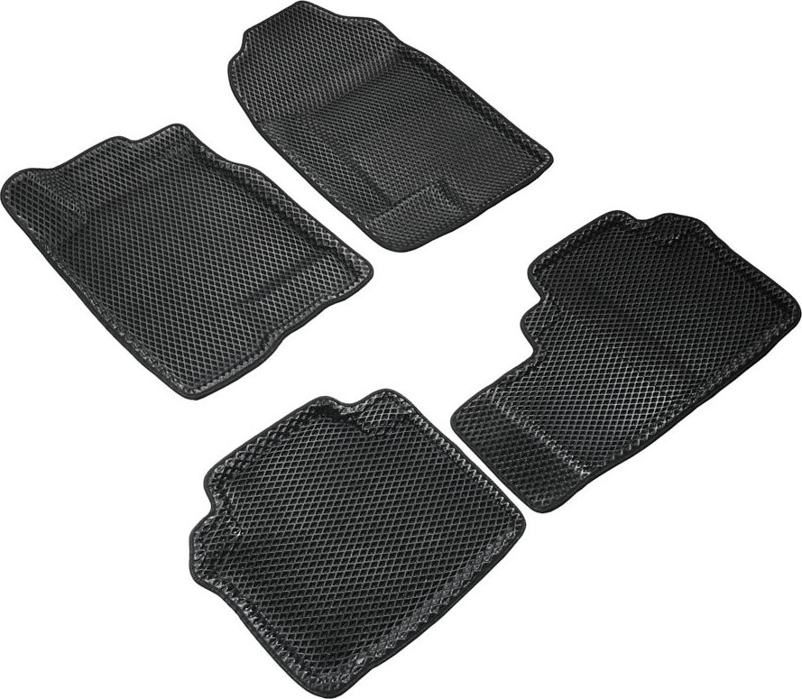 Коврики Seintex 3D EVA ромб для салона Haval M6 2021-2026 ЧЕРНЫЕ. Артикул 317178