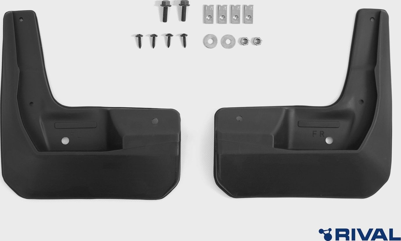 Брызговики Rival передняя пара для Jetour T2 2024-2026. Артикул 20604001