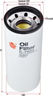 Масляный фильтр Sakura. Артикул C-7604