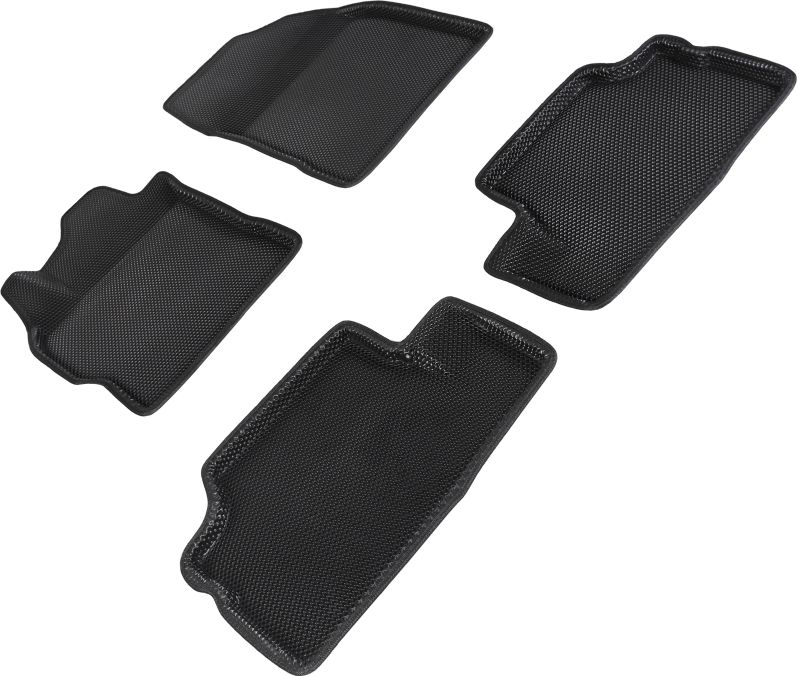 Коврики Seintex 3D EVA Соты для салона Toyota Corolla X 2007-2013 ЧЕРНЫЕ. Артикул 95224
