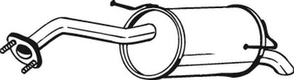 Глушитель (задняя часть) Bosal для Nissan Note I 2009-2012. Артикул 145-249