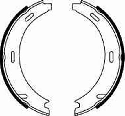 Тормозные колодки (стояночная тормозная система) TRW. Артикул GS8208