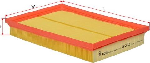 Воздушный фильтр Sakura. Артикул A-31180