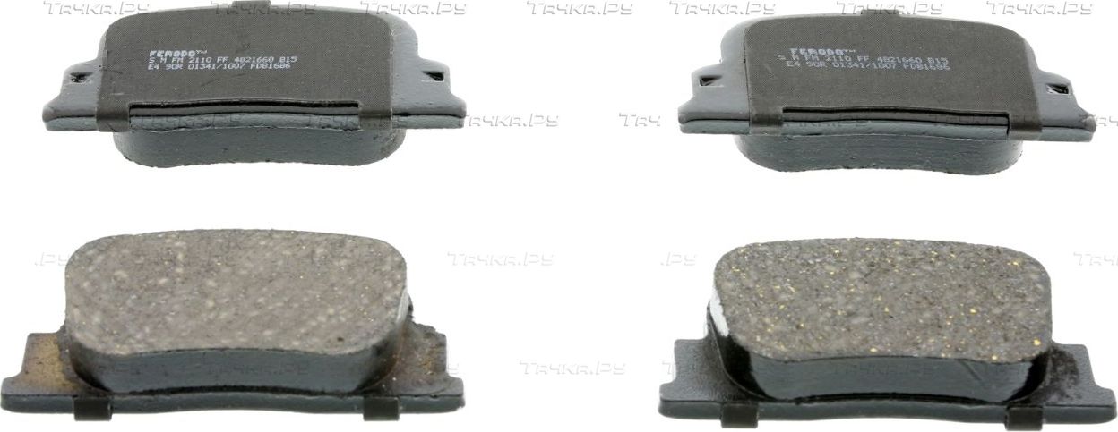 Тормозные колодки Ferodo Premier задние для Toyota Opa I 2000-2005. Артикул FDB1686
