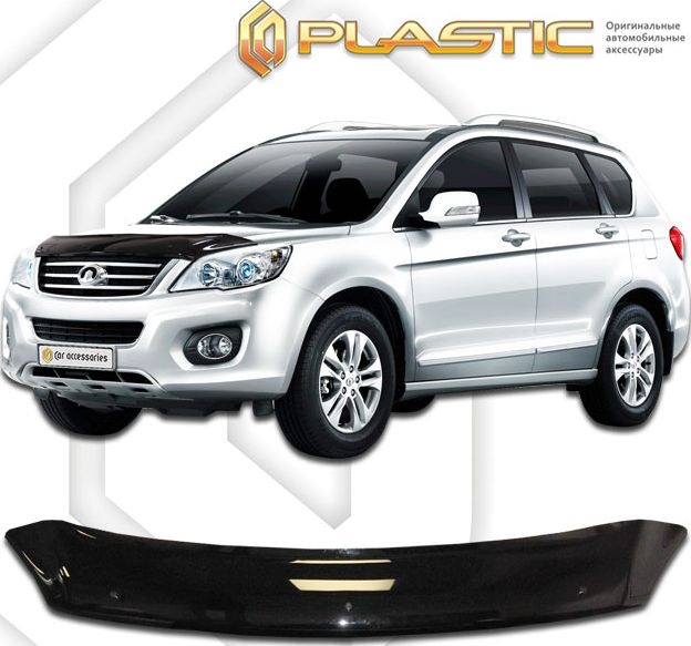 Дефлектор СА Пластик для капота (Classic черный) Great Wall Hover H6 2011-2026. Артикул 2010010109387