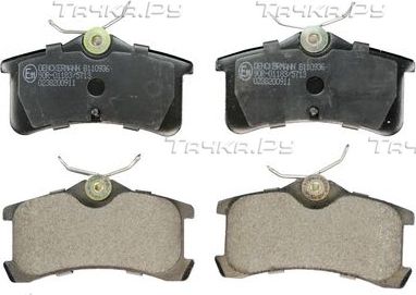 Тормозные колодки Denckermann задние для Toyota Corolla E110 1999-2001. Артикул B110936