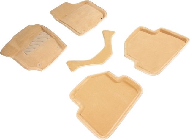 Коврики Seintex 3D ворсовые для салона Skoda Fabia II 2007-2014 БЕЖЕВЫЕ. Артикул 84755