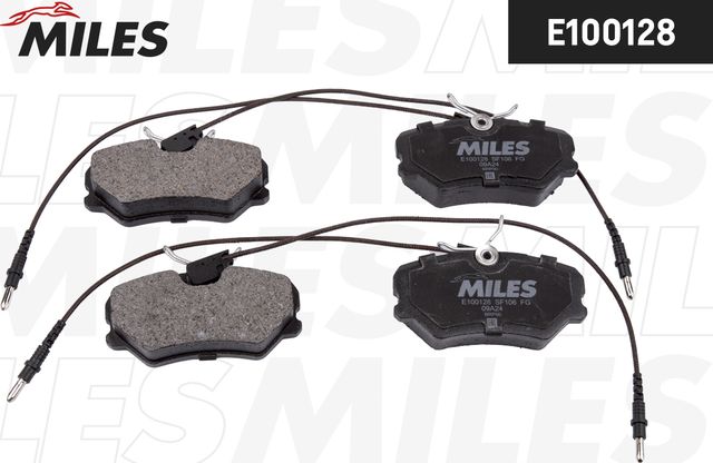 Тормозные колодки Miles (Semi-Metallic) передние для Citroen ZX 1992-1997. Артикул E100128