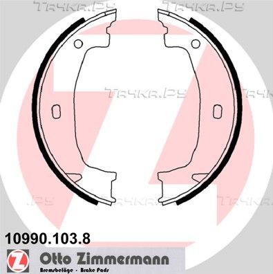 Тормозные колодки (стояночная тормозная система) Zimmermann задние для BMW 3 VI (F3x) 2011-2019. Артикул 10990.103.8