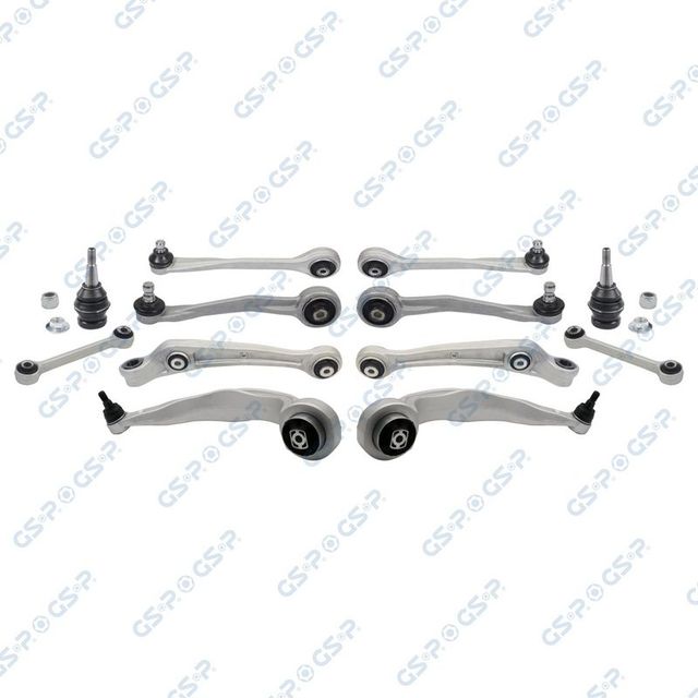 Комплект подвески AUDI A4 ALLROAD 07-16 пер. (8рыч.+2шар.+2тяг.стаб.) GSP. Артикул S990027SK