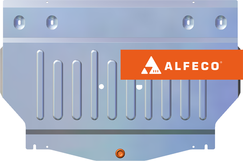 Защита алюминиевая Alfeco (4 мм) для картера и КПП Changan CS55 2017-2026. Артикул ALF.57.23 AL4