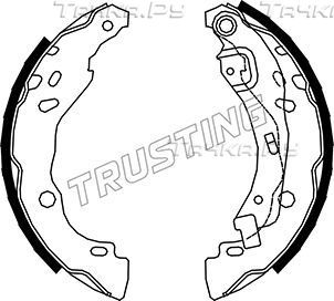 Тормозные колодки Trusting задние для Dacia Sandero I 2008-2012. Артикул 088.234