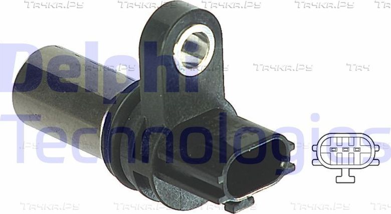 Датчик положения коленвала Delphi для Nissan Primera P12 2002-2003. Артикул SS10816