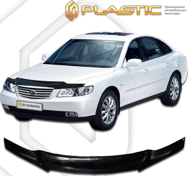 Дефлектор СА Пластик для капота (Classic черный) для Hyundai Grandeur V 2011-2026. Артикул 2010010103644