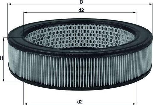 Воздушный фильтр Mahle. Артикул LX 1