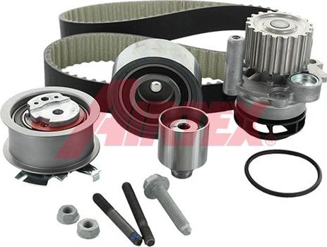 Помпа (водяной насос) с комплектом ремня ГРМ Airtex для Volkswagen Golf Plus I 2005-2013. Артикул WPK-199803