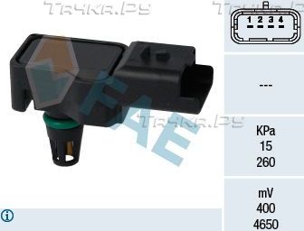 Датчик абсолютного давления (ДАД, MAP) FAE для Peugeot 5008 I 2009-2017. Артикул 15075