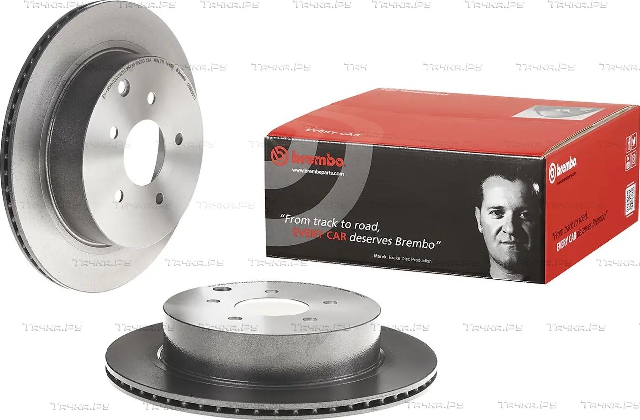 Тормозной диск Brembo PRIME LINE - UV Coated задний для Infiniti JX 2012-2014. Артикул 09.B265.11