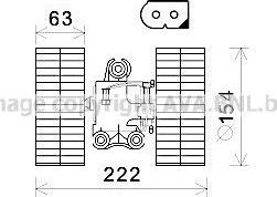 Вентилятор, мотор печки (отопителя) салона AVA. Артикул MS8633