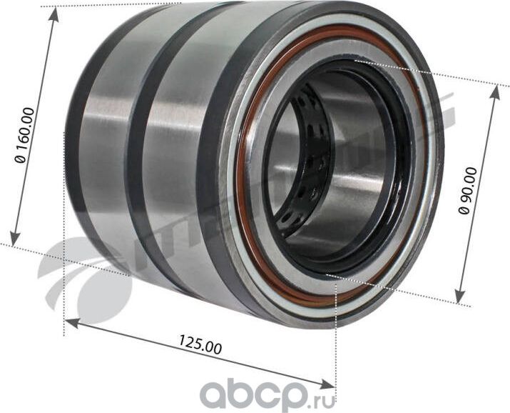 Подшипник ступицы Iveco EuroCargo/EuroStar/EuroTech/Stralis. (блок) (Mansons). Артикул 200141