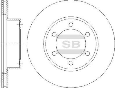 Тормозной диск Sangsin Hi-Q. Артикул SD4038